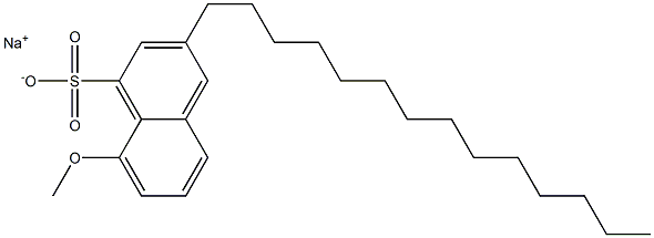 8-Methoxy-3-tetradecyl-1-naphthalenesulfonic acid sodium salt 구조식 이미지