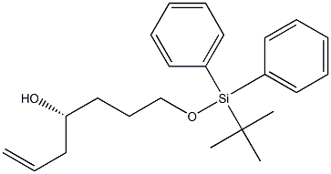 (R)-7-(tert-Butyldiphenylsiloxy)-1-heptene-4-ol 구조식 이미지