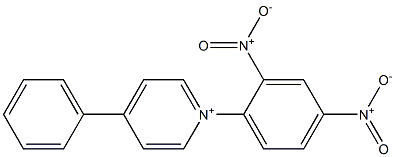 1-(2,4-Dinitrophenyl)-4-phenylpyridinium 구조식 이미지