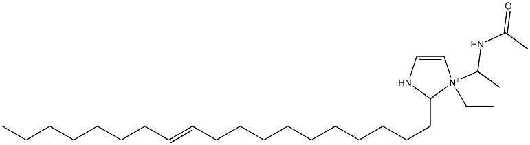1-[1-(Acetylamino)ethyl]-1-ethyl-2-(11-nonadecenyl)-4-imidazoline-1-ium 구조식 이미지