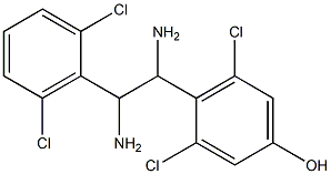 4-[1,2-Diamino-2-(2,6-dichlorophenyl)ethyl]-3,5-dichlorophenol Structure