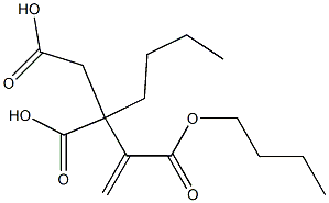3-Butene-1,2,3-tricarboxylic acid 2,3-dibutyl ester Structure