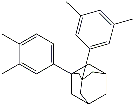 1-(3,4-Dimethylphenyl)-3-(3,5-dimethylphenyl)adamantane Structure