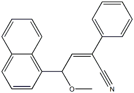 4-Methoxy-2-phenyl-4-(1-naphtyl)-2-butenenitrile 구조식 이미지