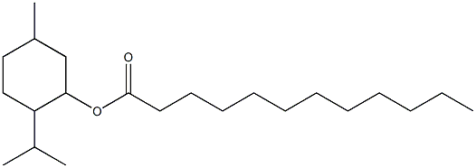 5-Methyl-2-(1-methylethyl)cyclohexanol dodecanoate Structure