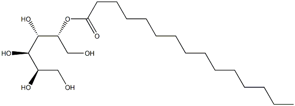 D-Mannitol 5-pentadecanoate 구조식 이미지