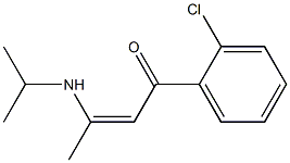 1-(2-Chlorophenyl)-3-isopropylamino-2-buten-1-one 구조식 이미지