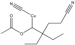 (1-Acetyloxy-4-cyano-2,2-diethylbutyl)cyanocopper(II) 구조식 이미지