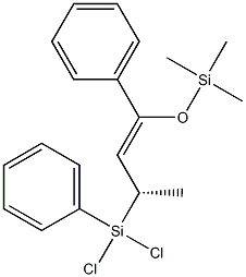 (1Z,3S)-1-Phenyl-1-(trimethylsilyloxy)-3-[dichloro(phenyl)silyl]-1-butene Structure