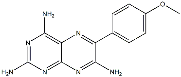 6-[4-Methoxyphenyl]-2,4,7-pteridinetriamine Structure