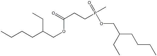 [2-(2-Ethylhexyloxycarbonyl)ethyl](methyl)phosphinic acid 2-ethylhexyl ester 구조식 이미지