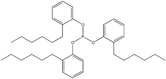 Phosphorous acid tris(2-hexylphenyl) ester 구조식 이미지