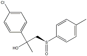 (S)-1-Methyl-1-(4-chlorophenyl)-2-(4-methylphenylsulfinyl)ethanol 구조식 이미지