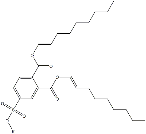 4-(Potassiosulfo)phthalic acid di(1-nonenyl) ester Structure