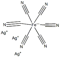 Silver hexacyanoferrate(III) Structure