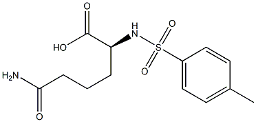 [S,(+)]-2-(Tosylamino)-5-carbamoylvaleric acid 구조식 이미지