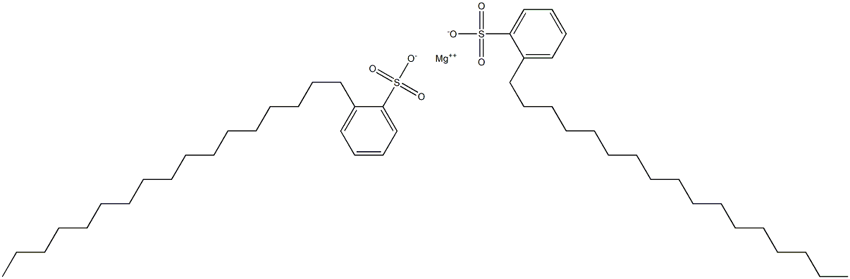 Bis(2-heptadecylbenzenesulfonic acid)magnesium salt Structure