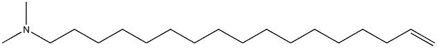 N,N-Dimethyl-16-heptadecen-1-amine Structure