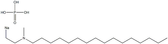 Phosphoric acid 2-[hexadecyl(methyl)amino]ethyl=sodium ester salt 구조식 이미지