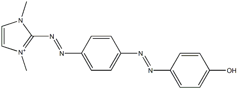 1,3-Dimethyl-2-[[4-[(4-hydroxyphenyl)azo]phenyl]azo]-1H-imidazol-3-ium Structure