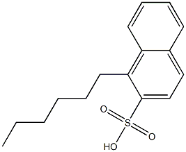 1-Hexyl-2-naphthalenesulfonic acid Structure