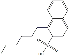 1-Hexyl-2-naphthalenesulfonic acid 구조식 이미지