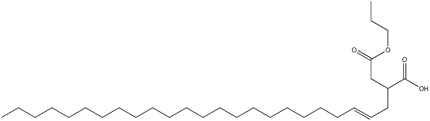 2-(2-Tetracosenyl)succinic acid 1-hydrogen 4-propyl ester 구조식 이미지