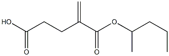 1-Butene-2,4-dicarboxylic acid 4-pentyl ester Structure