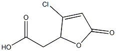 2-(3-Chloro-5-oxo-2,5-dihydrofuran-2-yl)acetic acid 구조식 이미지