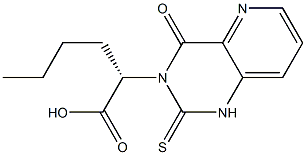 (2S)-2-[(1,2,3,4-Tetrahydro-4-oxo-2-thioxopyrido[3,2-d]pyrimidin)-3-yl]hexanoic acid Structure