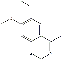 4-Methyl-6,7-dimethoxy-2H-1,3-benzothiazine Structure