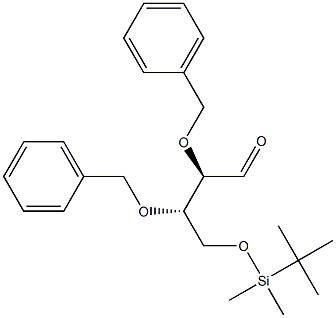 (2R,3S)-2,3-Bis(benzyloxy)-4-(tert-butyldimethylsilyloxy)butanal Structure