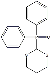 2-(Diphenylphosphinoyl)-1,3-dithiane 구조식 이미지