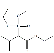 2-(Diethoxyphosphinyl)isovaleric acid ethyl ester Structure