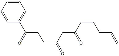 1-Phenyl-10-undecene-1,4,6-trione 구조식 이미지