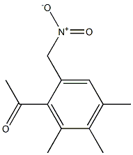 4',5',6'-Trimethyl-2'-(nitromethyl)acetophenone Structure