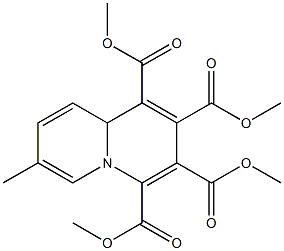 7-Methyl-9aH-quinolizine-1,2,3,4-tetracarboxylic acid tetramethyl ester Structure