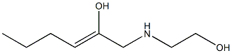 1-[(2-Hydroxyethyl)amino]-2-hexen-2-ol 구조식 이미지