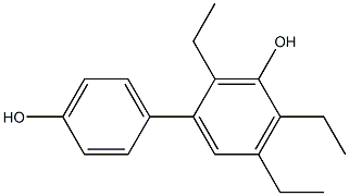 2,4,5-Triethyl-1,1'-biphenyl-3,4'-diol Structure