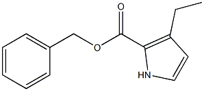 3-Ethyl-1H-pyrrole-2-carboxylic acid benzyl ester Structure