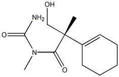 (+)-[(S)-3-Hydroxy-2-(1-cyclohexene-1-yl)-2-methylpropanoyl]-1-methylurea 구조식 이미지