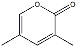 3,5-Dimethyl-2H-pyran-2-one 구조식 이미지