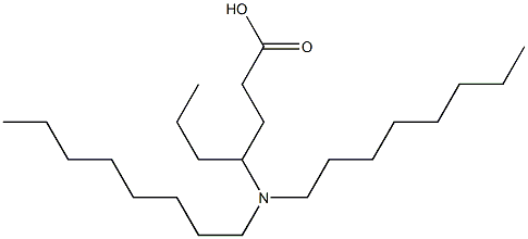 4-(Dioctylamino)heptanoic acid 구조식 이미지