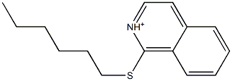 1-Hexylthioisoquinolinium Structure