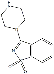 3-(1-Piperazinyl)-1,2-benzisothiazole 1,1-dioxide Structure