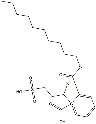 Phthalic acid 1-decyl 2-(1-potassiosulfopropyl) ester 구조식 이미지
