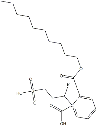 Phthalic acid 1-decyl 2-(1-potassiosulfopropyl) ester Structure