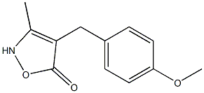 4-(4-Methoxybenzyl)-3-methylisoxazol-5(2H)-one Structure