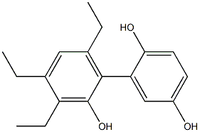 3',4',6'-Triethyl-1,1'-biphenyl-2,2',5-triol 구조식 이미지