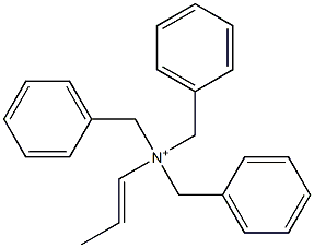 (1-Propenyl)tribenzylaminium 구조식 이미지